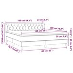 vidaXL Sommier à lattes de lit et matelas Vert foncé 160x200cm Velours