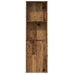 vidaXL Armoire de salle de bain étroite avec roulettes vieux bois