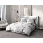 Parure de couette 240 x 260 cm - Housse de couette + 2 taies d'oreiller 100  coton 57 fils