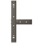 vidaXL Pieds de table basse en T  2 pièces  noir  40 x 25 x (30-31) cm  acier