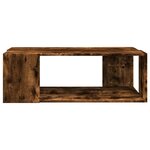 vidaXL Table basse chêne fumé 89 5x48x30 cm bois d'ingénierie
