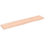 vidaXL Étagère murale 100x20x2 cm bois de chêne massif non traité