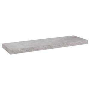 vidaXL Étagère murale flottante Gris béton 80x23 5x3 8 cm MDF