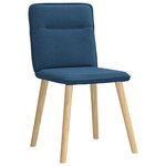 vidaXL Chaises à manger lot de 4 bleu tissu