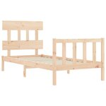 vidaXL Cadre de lit sans matelas bois de pin massif
