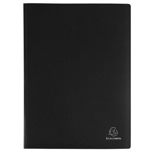 Protège-documents En Polypropylène Souple Opak 100 Vues - A4 - Noir - X 12 - Exacompta