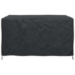vidaXL Housse pour mobilier d'extérieur Noir 180 x 120 x 74 cm 420D