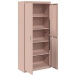 vidaXL Armoire de rangement 2 Pièces Rose 90 x 40 x 200 cm Acier