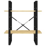 vidaXL Bibliothèque à 2 niveaux 60x30x70 cm Bois de pin massif