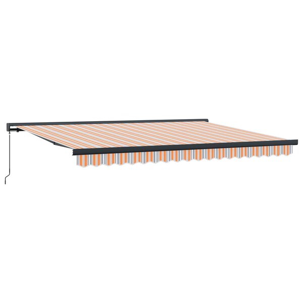 vidaXL Auvent Rétractable Orange et Gris 400 × 300 cm