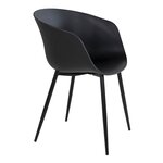 6 Fauteuils de jardin noir RODA