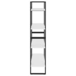 vidaXL Bibliothèque à 4 niveaux Blanc 80x30x140 cm bois d'ingénierie