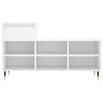 vidaXL Armoire à chaussures Blanc 102x36x60 cm Bois d'ingénierie
