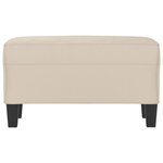 Banc banquette crème 70 x 35 x 41 cm tissu microfibre 02_0010618