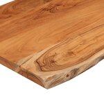 vidaXL Table d'appoint 40x40x2 5cm bois massif acacia bordure assortie