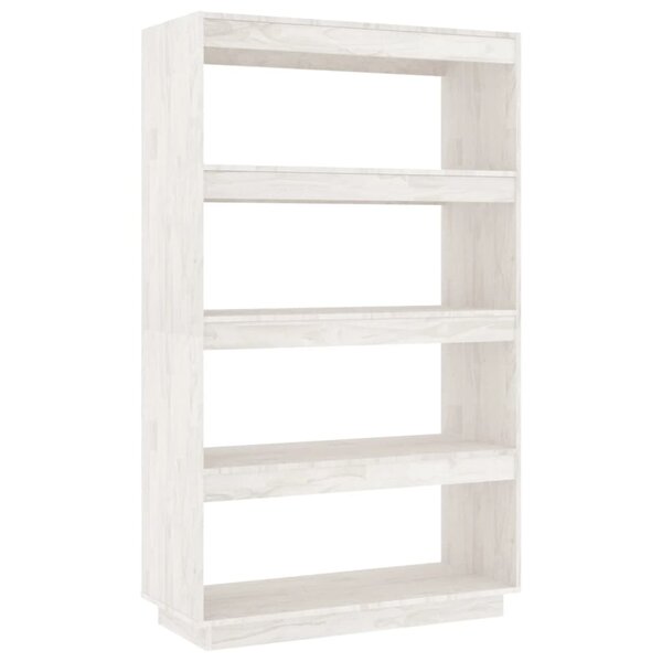 vidaXL Bibliothèque/Séparateur de pièce Blanc 80x35x135 cm Pin massif
