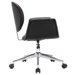 vidaXL Chaise pivotante de bureau Noir Similicuir