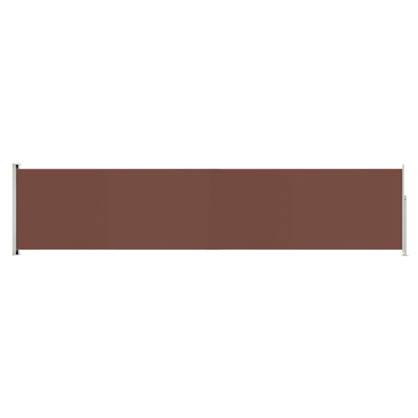 vidaXL Auvent latéral rétractable de patio 140x600 cm Marron