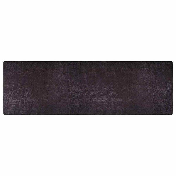 vidaXL Tapis lavable antidérapant 80x300 cm Anthracite