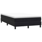 vidaXL Sommier à lattes de lit avec matelas noir 120x210 cm velours