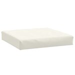 vidaXL Coussin de palette crème mélangé 60x60x9 5 cm tissu