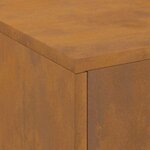 vidaXL Braise Marron 80 x 50 x 96 cm Acier résistant aux intempéries