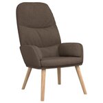vidaXL Chaise de relaxation avec tabouret Taupe Tissu