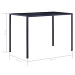 vidaXL Mobilier de salle à manger 5 Pièces Gris