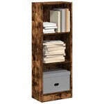 vidaXL Bibliothèque chêne fumé 40x24x109 cm bois d'ingénierie