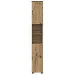 vidaXL Meuble de salle de bain haut chêne artisanal 30 x 35 x 192 cm
