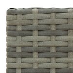 vidaXL Tabourets de bar lot de 4 gris résine tressée