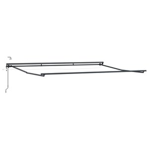 vidaXL Cadre de store électrique avec LED Anthracite 4 × 3 m Aluminium