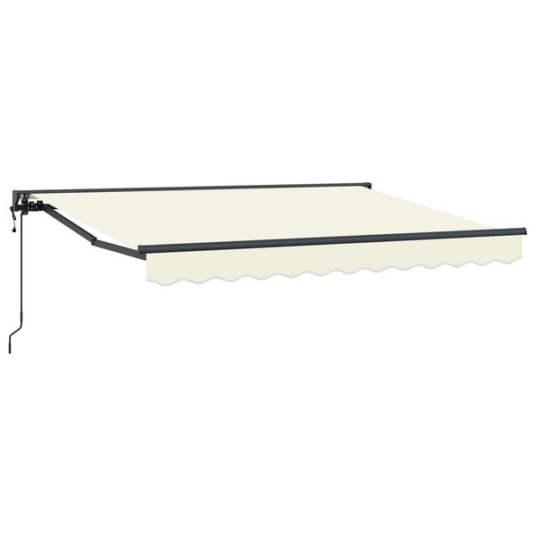 vidaXL Auvent rétractable électrique Crème 2 5 x 2 m