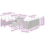 vidaXL Ensemble de canapé de jardin 11 Pièces Beige polyrotin