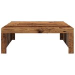 vidaXL Table basse vieux bois 100x100x35 cm bois d'ingénierie