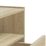 vidaXL Table de chevet murale chêne sonoma 45x30x35 cm