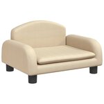 vidaXL Canapé pour enfants crème 50x40x30 cm tissu