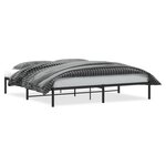 vidaXL Cadre de lit métal sans matelas noir 193x203 cm