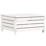 vidaXL Salon de jardin 8 Pièces blanc bois de pin massif