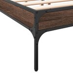 vidaXL Cadre de lit sans matelas chêne marron 120x200 cm