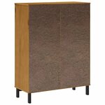 vidaXL Buffet avec porte vitrée FLAM 92x40x122 5 cm bois massif de pin