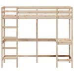 vidaXL Lit superposé sans matelas 80x200 cm bois massif de pin