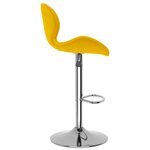 vidaXL Tabourets de bar lot de 2 jaune moutarde velours