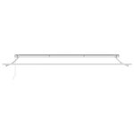 vidaXL Cadre de auvent manuel Réglable Blanc 4 × 3 m Acier