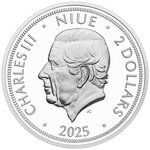 Pièce de monnaie en Argent 2 Dollars g 31.1 (1 oz) Millésime 2025 Four Elements CZECH LION