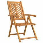 vidaXL Ensemble de salle à manger pour jardin 7 Pièces Marron