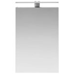 vidaXL Armoire Miroir de Salle de Bain Gris Sonoma 40 x 10 5 x 60 5 cm