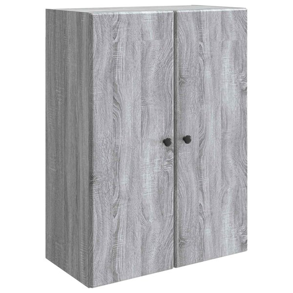 vidaXL Armoire Murale Sonoma gris 66 x 34 5 x 90 cm Bois d'ingénierie