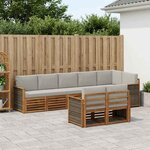 vidaXL Ensemble de canapés d'extérieur 7 pc