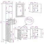 vidaXL Ensemble de Meubles de Salle de Bain 5 pièces